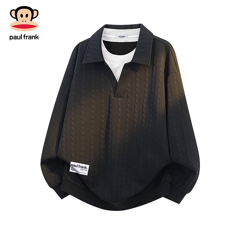 Paul Frank Men's Faux Two-Piece Long Sleeve Sweatshirt