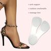 2 Paar High-Heels-Einlegesohlen, selbstklebend, schmerzlindernd, verhindern das Verrutschen der Füße, 3/4-Einsatzkissen für High Heels