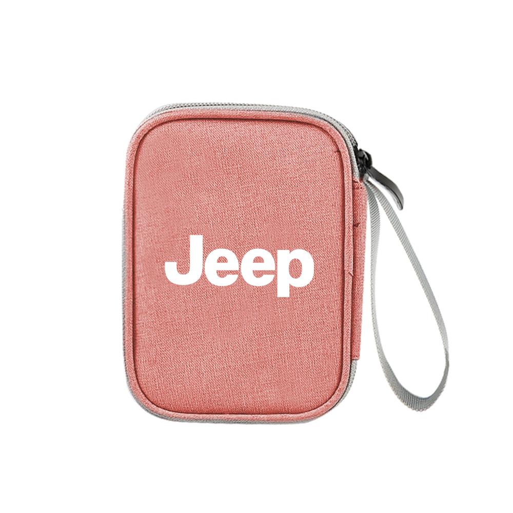 Multifunction Car Storage Bag Key Case USB Organizer Stowing Tidying Acceccories For Jeep JPB Renegade Wrangler Compass Cherokee