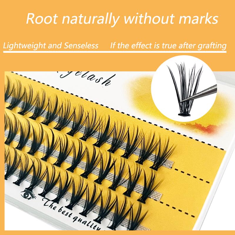 Natural False Eyelashes, 1 box 60 clusters 20D individual eyelashes, extension eyelashes, Professional Makeup