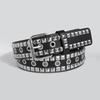 Women's European and American Fashion Rivet Punk Five-pointed Star Eyes Hot Girl Heavy Industry Jeans Belt Decorative Belt