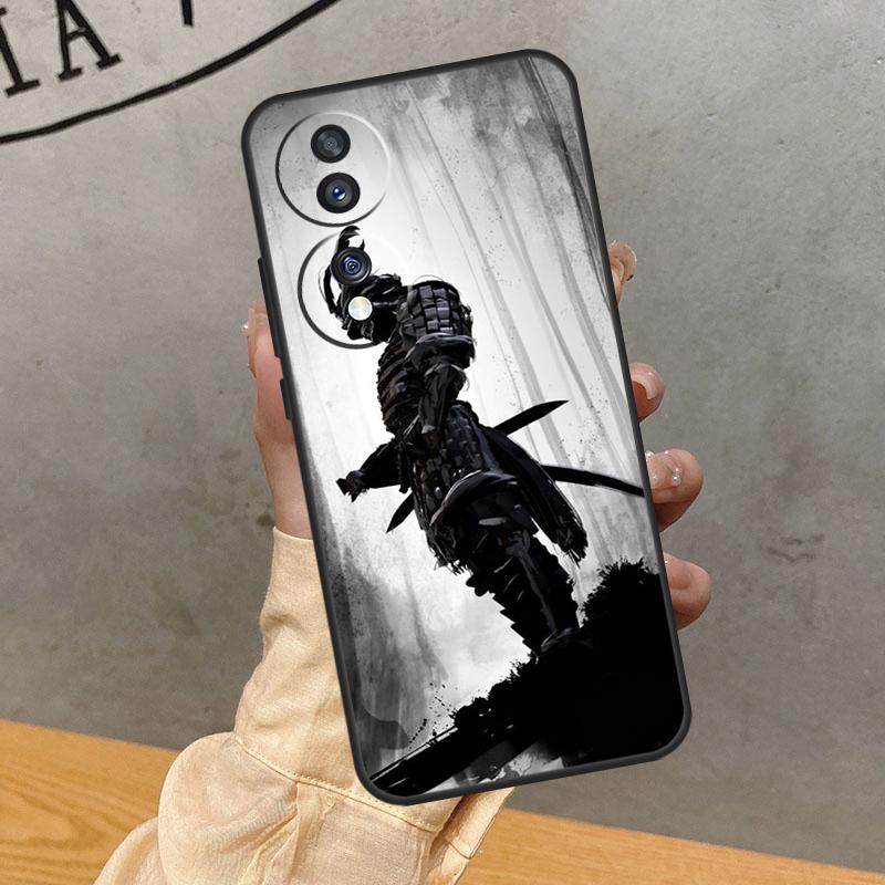 Anime Japanese Samurai Case For Honor Magic 7 Lite 5 6 Pro Cover For Honor 200 400 50 70 90 X9 X8a X8b X9a X9b X9c