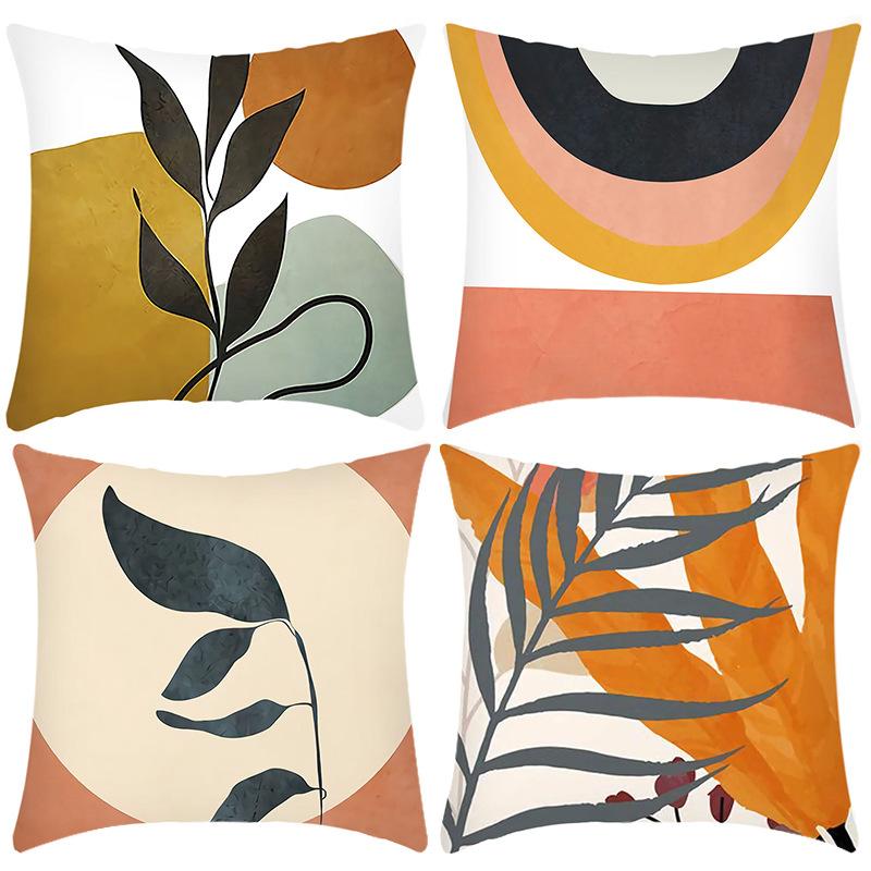 New Pillowcase Art Design Print Pillowcase Color Combination Print Pillowcase Home Sofa