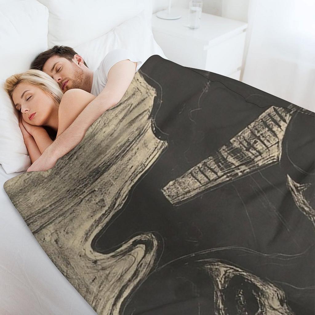 Attraction I by Edvard Munch Throw Blanket Furry wednesday For Baby Bed covers Blankets