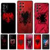 Albania Flag Eagle Phone Case For Samsung Galaxy S24 S25 S23 S22 Ultra Note 10 20 Plus S20 S21 FE Cover
