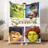 Shrek Theme Printed Blanket - Perfect for Couch, Bed, Travel & Outdoor Use | Machine Washable, Cozy & Durable.