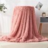 Modern And Simple Mink Fur Long Hair Blanket Four All Season Universal Multifunctional Solid Color Thick Blanket For Bed Couch