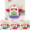Adorable Cartoon Crab Kids Backpack With Comfortable Curved Straps For Boys And Girls