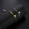 Cazador Stainless Steel Trendy Star Charm Double Chain Bracelet for Women Bracelets on Hand Jewelry 2025 Birthday Gift Wholesale