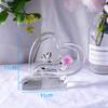 A popular birthday gift for mothers, wives, and girlfriends. [Authentic] K9 Crystal Heart-Shaped Rose, Never Withers (Pink)