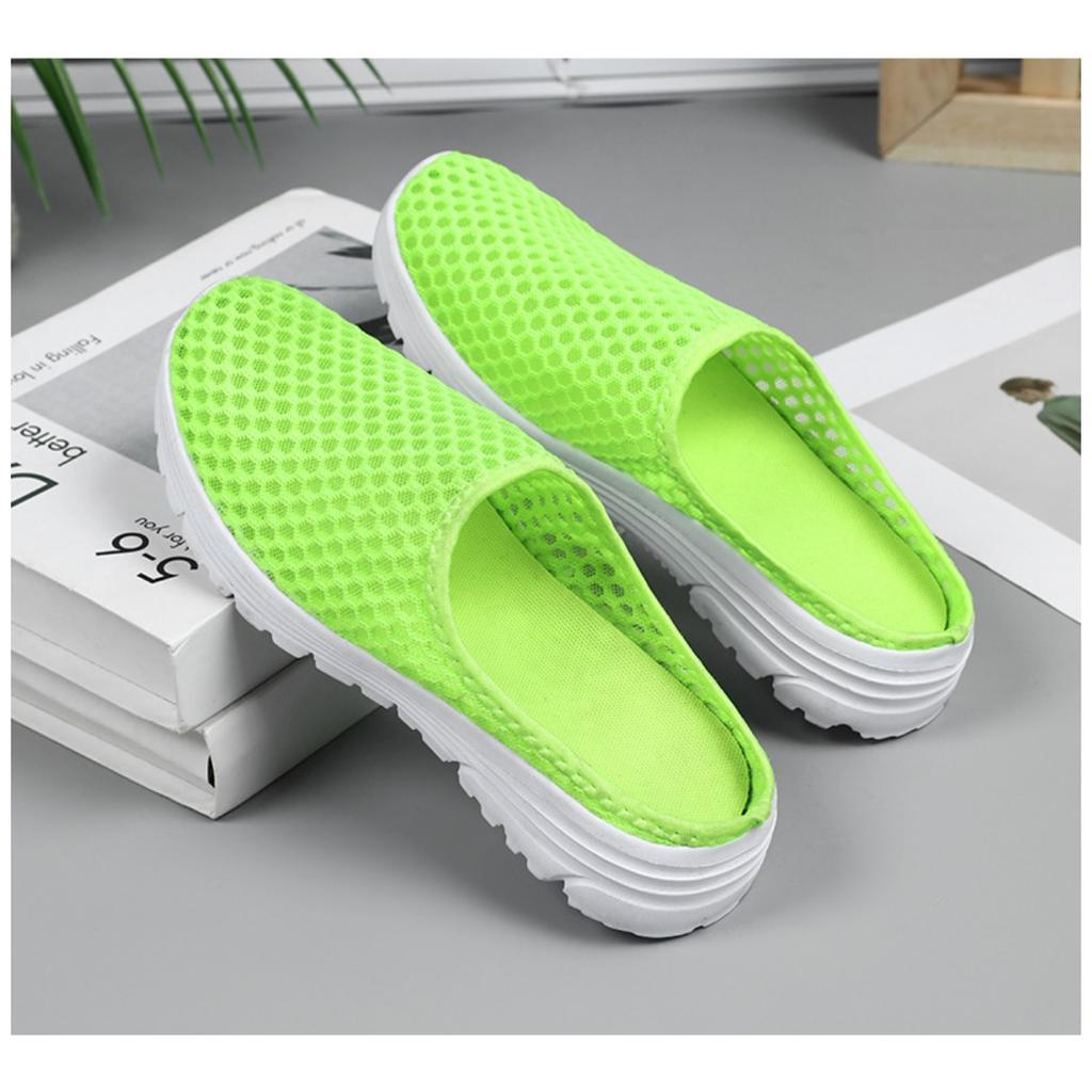Women's Summer Plus Size Semi Trawl Breathable Sandals with Soft Soles That Are Not Tiring for The Feet, Casual Shoes , and Single Shoes