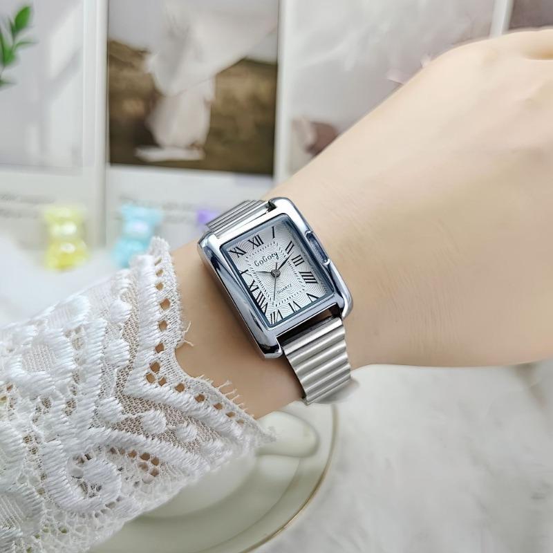 Famous Women Quartz Watch Fashion Roman Dial Watches Length-adjustable Steel Strap Wristwatch Luxury Gifts Relojes Para Mujer