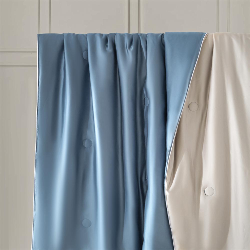 Cooling Feeling Blankets Smooth Air Condition Comforter Breathable Lightweight Quilt with Double Side Cold Cooling Fabric