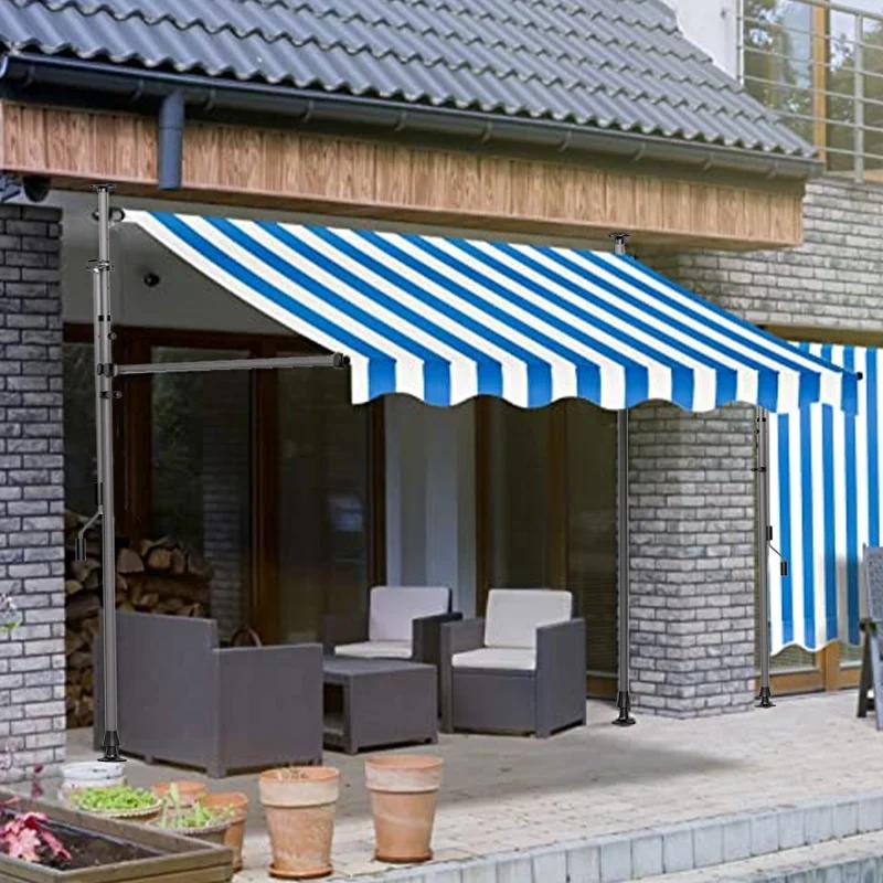 Тент Водонепроницаемые Беседки Телескопический УФ Ткань Оксфорд Уличный Магазин Баннер Замена Тент Замена Ткань Дверной Навес 200x120cm