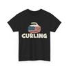 Curling Stone Shirt, Curling USA Flag Winter Sports Lovers Curler T-shirt