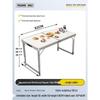 Portable Aluminum Folding Table - Multifunctional Dining, Study, or Outdoor Use