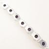 Rare Amethyst Gemstone Handmade 925 Sterling Silver Jewelry Bracelet 9" For Her RB-7-3