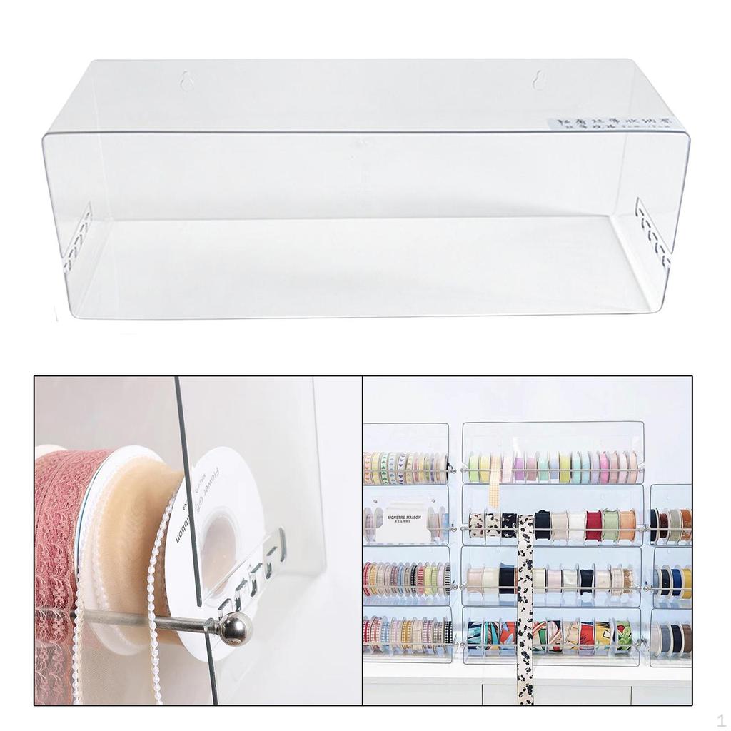 Washi Tape Organizer Bastel-Display Rollenlagerung Transparenter Drahtspulenständer Band Wand