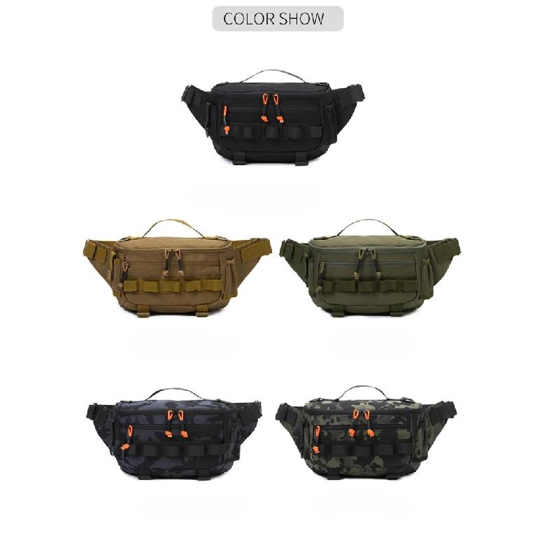 Fishing Chest Waist Bag Tactical Outdoor Travel Sports EDC Fishing Lure Bags Hunting Camping Hiking Cycling Pack Molle Pouch