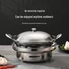 GOWKE Outdoor Windproof Alcohol Stove Hot Pot Set