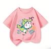 Summer Kids Crew Neck T Shirt Cute Kawaii Cartoon Print Fashion Street Tops For Boys Girls Doraemon Casual Outfit 314Y