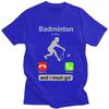 T-shirt da Badminton per Uomo Cotone Puro Magliette Regalo San Valentino T-shirt Manica Corta T-shirt alla Moda Abbigliamento