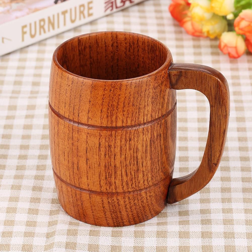 Top Wooden Tea Cup, Collection Beer Cup Polish Wooden Mug Beer Mug for Tea Coffee Collection