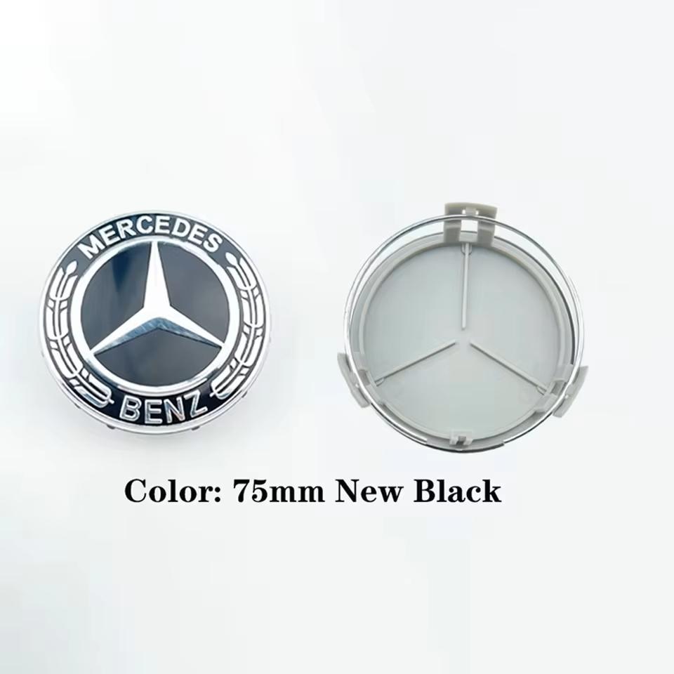 4pcs 75mm Car Wheel Hub Center Cover Modification Parts Suitable for Mercedes Benz W204 W205 AMG E210 E211 E212 E213 E214 W222