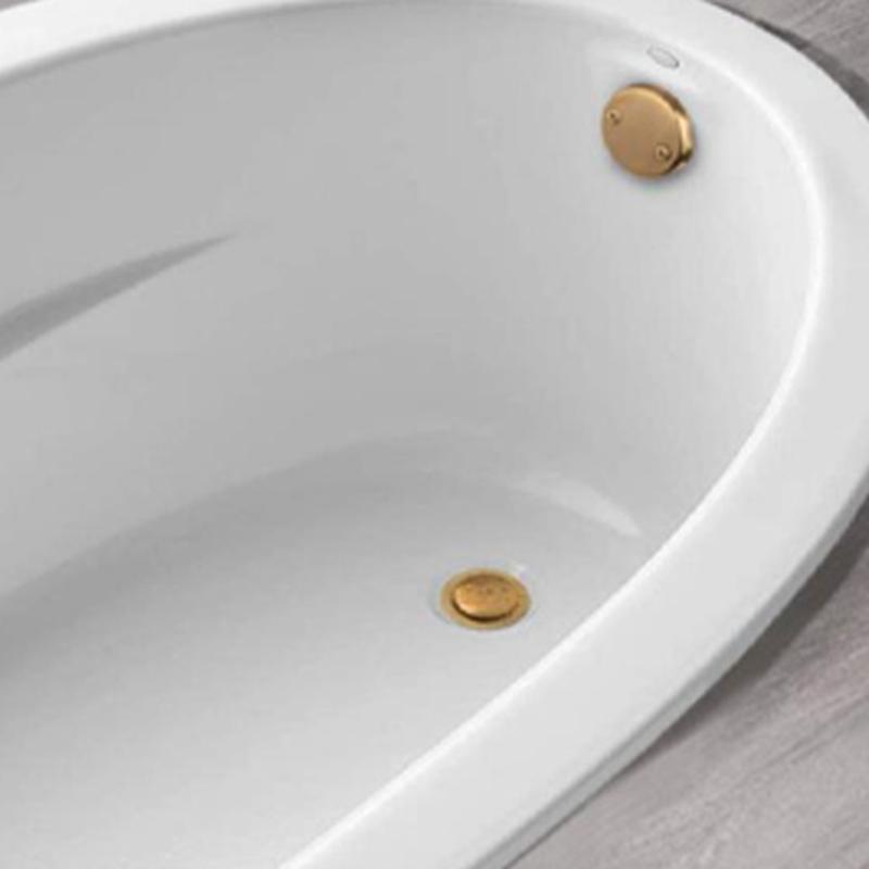 Bathroom Bathtub Drain Conversion Kits Tub Drain Plug Trim Set with Two-Hole Overflows Faceplates Bathtub Stoppers