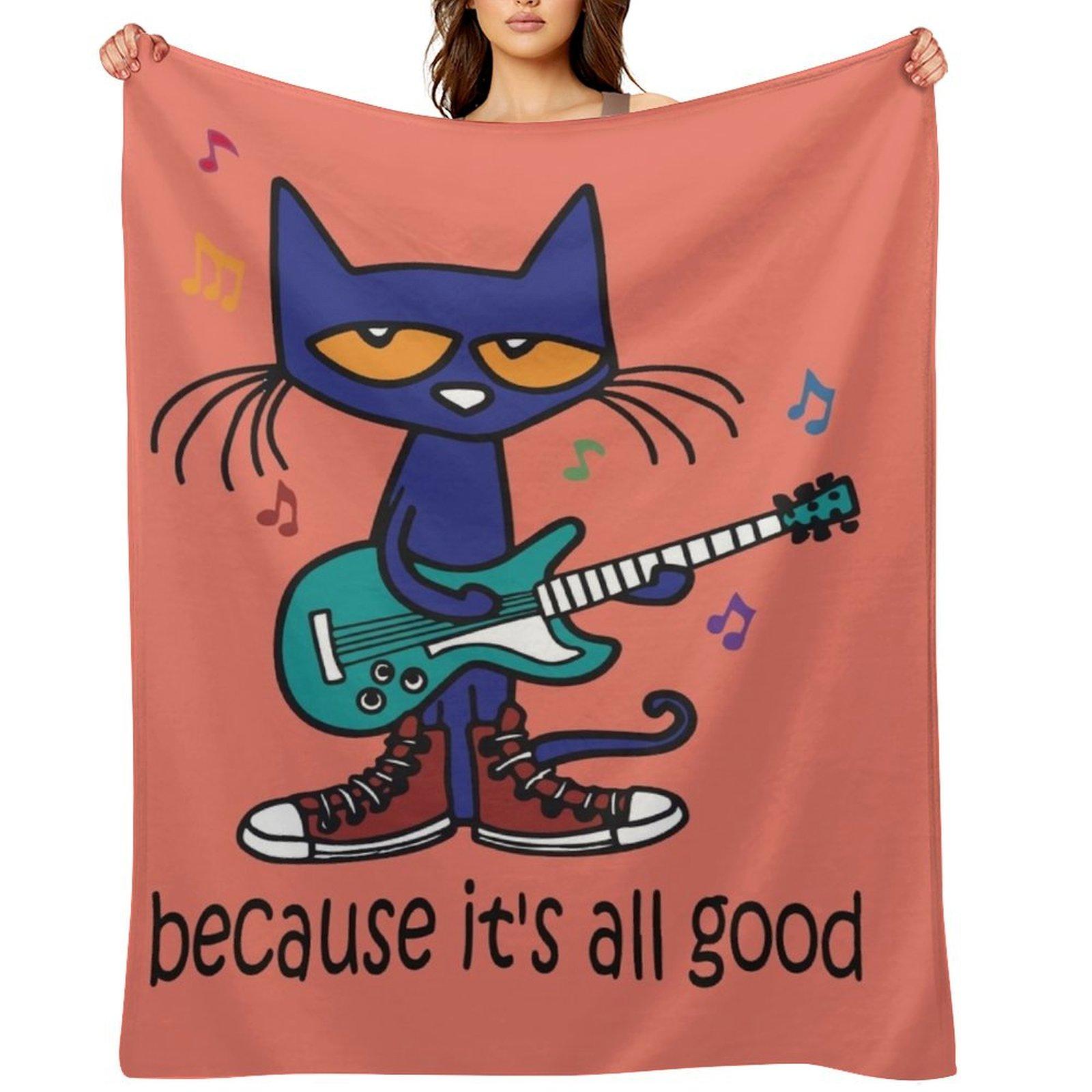Pete the cat singing Throw Blanket Travel Luxury Brand for babies Bed Blankets 30x40in
