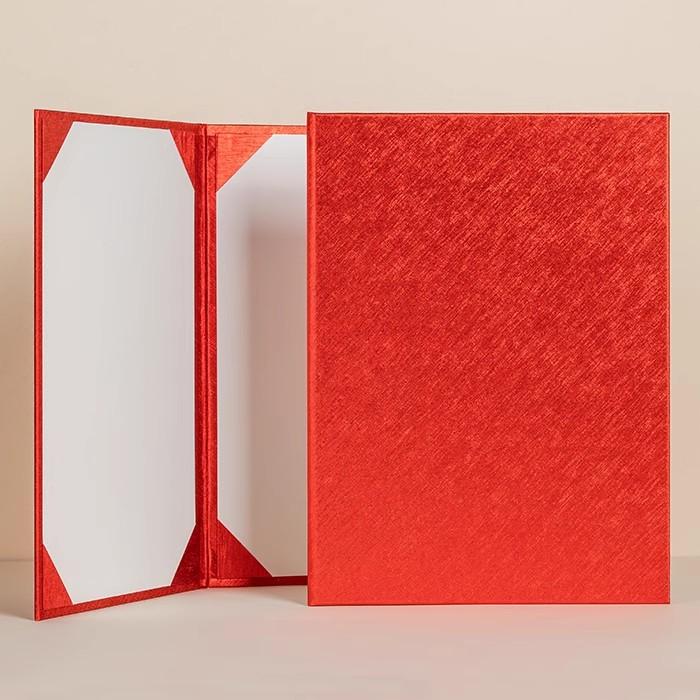 

31.3x23см Твердый переплет Хорошее качество Речь Выступление Пустая папка для А4 210x297мм из специальной бумаги Pearl Золотой цвет