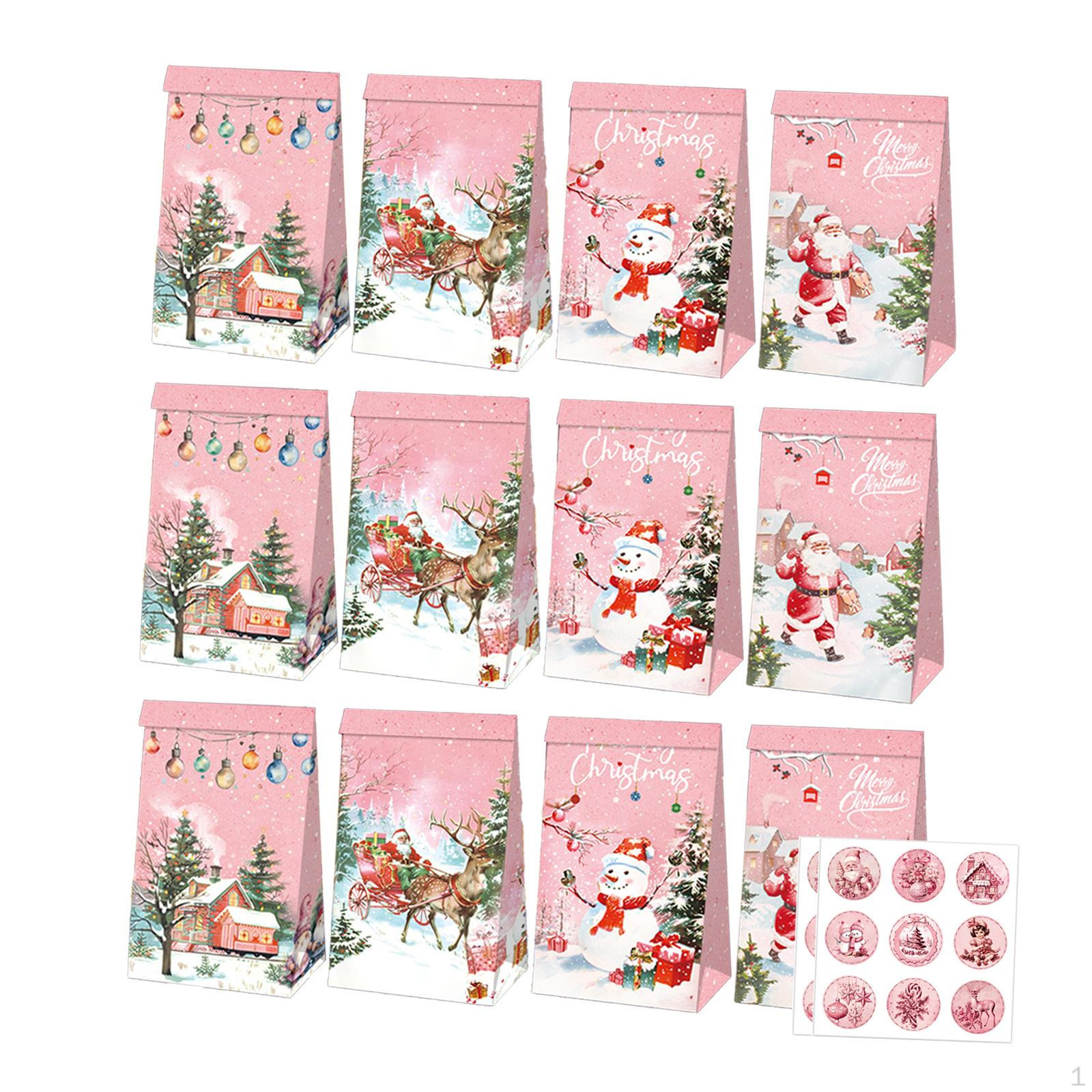 

12 подарочных пакетов для рождественских угощений, портативные варианты хранения, товары для вечеринок