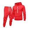 Men's Printed Hooded Sweatshirt And Sweatpants Casual Sports Suit