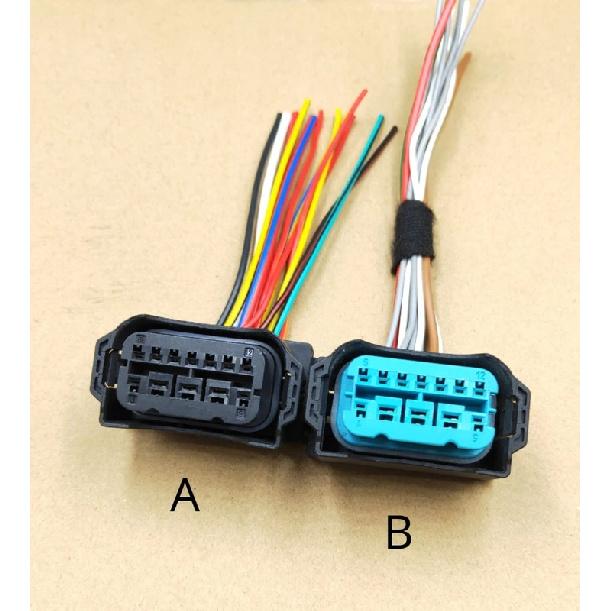 1pc For BMW 3 Series 5 Series X6X5E87F10F18F30F35GT316318320325 Headlight Plug OEM black cable A
