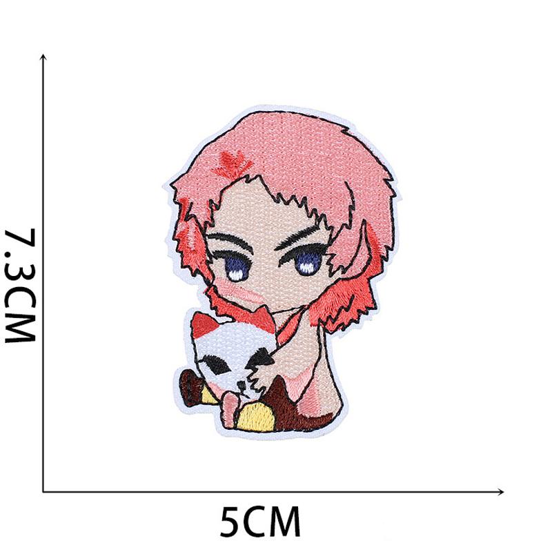 19Pcs/Set Anime Demon Slayer Q-Version Character Embroidery Patch Clothing Decoration