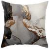 New Black and Gold Marble Peach Leather Velvet Pillowcase Modern Abstract Decorative Pillowcase Home Cushion Cover