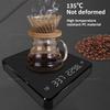 Digital Coffee Scale 0.1g to 3kg with Timer LED Screen for Espresso and Baking USB High Precision Kitchen Weighing in Oz ml g