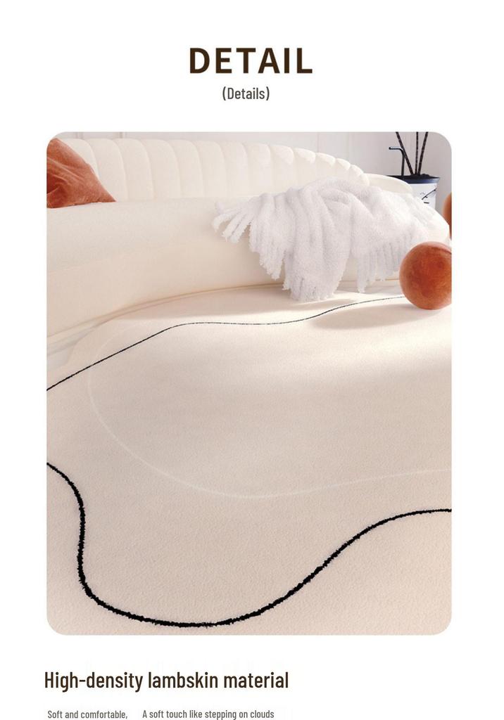 Winter Thickened Imitation Cashmere Living Room and Bedroom Non-Slip Rug