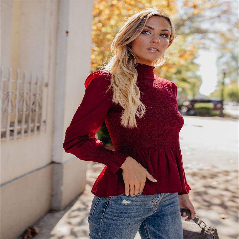 Fashion Women Summer Loose Casual Long Sleeves Lace T Shirt Blouse Tops For Effortless Style