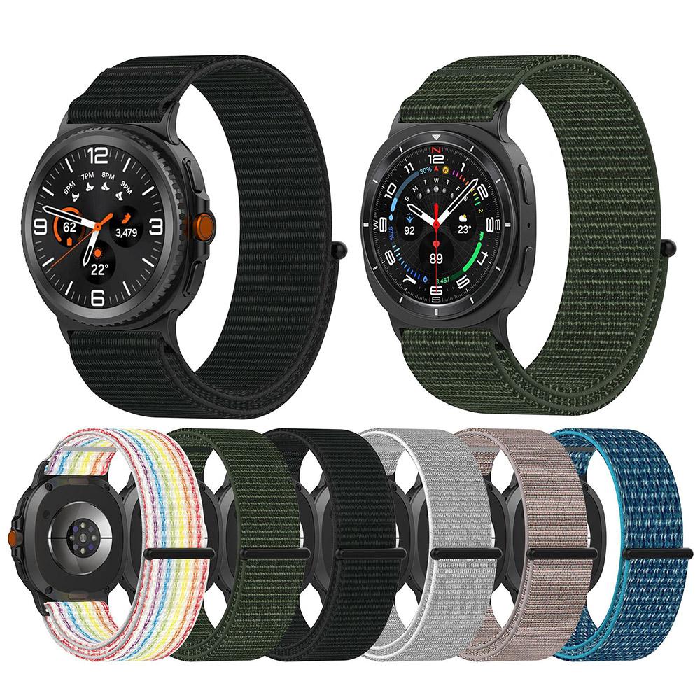 Band for Samsung Galaxy Watch 8 44mm 40mm Classic 46mm Nylon Loop Sports Breathable Correa Bracelet Galaxy Watch8 Strap