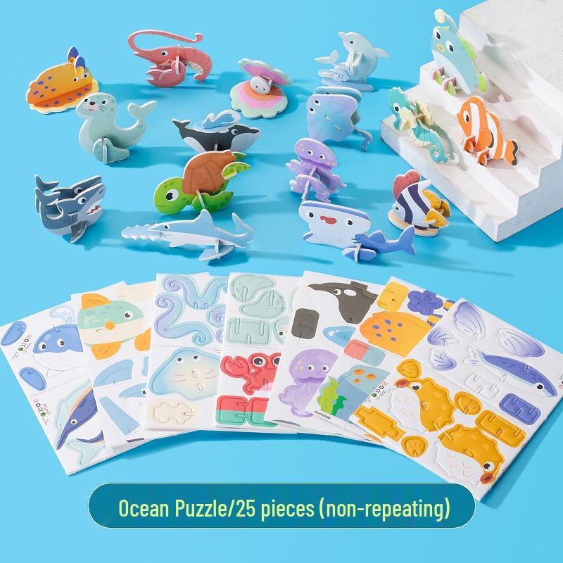 

3D Creative Animal Puzzle DIY Toy for Kids – Fun Educational Insect Puzzle