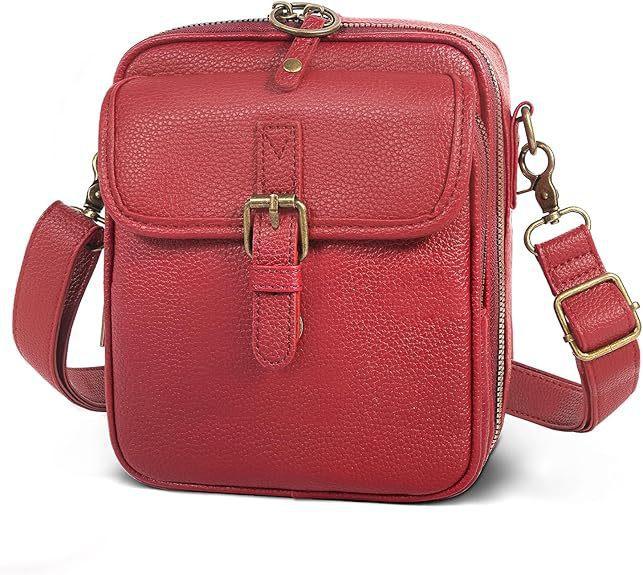 Shoulder Messenger Bag Leather Retro Casual Universal Messenger Shoulder Clutch Bag Mobile Phone