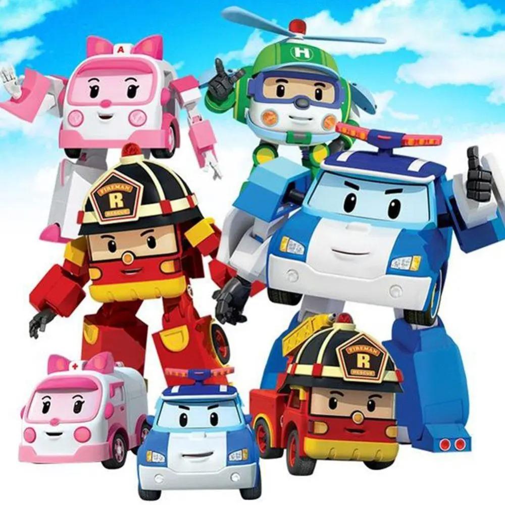 NEW Cartoon Action Figures Transformation Anime Hand Deformation Car Model Airplane Gift Toys Robots For