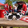 Soccer Fans Sunglasses, Football Events Stadium Sunglasses, Lightweight Football Frame, National Flag Sunglasses for Men Women Party Photo Props