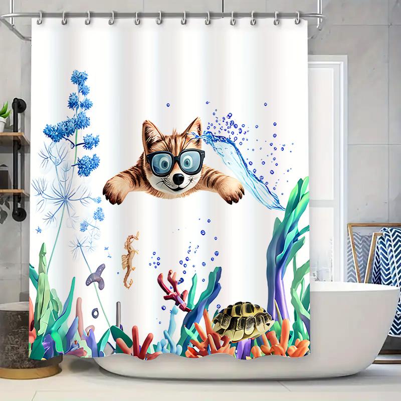 

Cute Kids Around the World Art Design Shower Curtain - Premium Quality Waterproof Fabric for Fun & Colorful Bathroom Decor 90X180cm(35x70in)