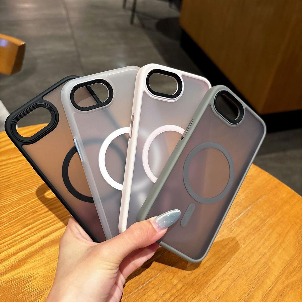 Applicable To iPhone16PROMAX Soft Color Skin Magnetic Suction Mobile Phone Case Apple 16E Matte PC Anti-drop 15 Protection