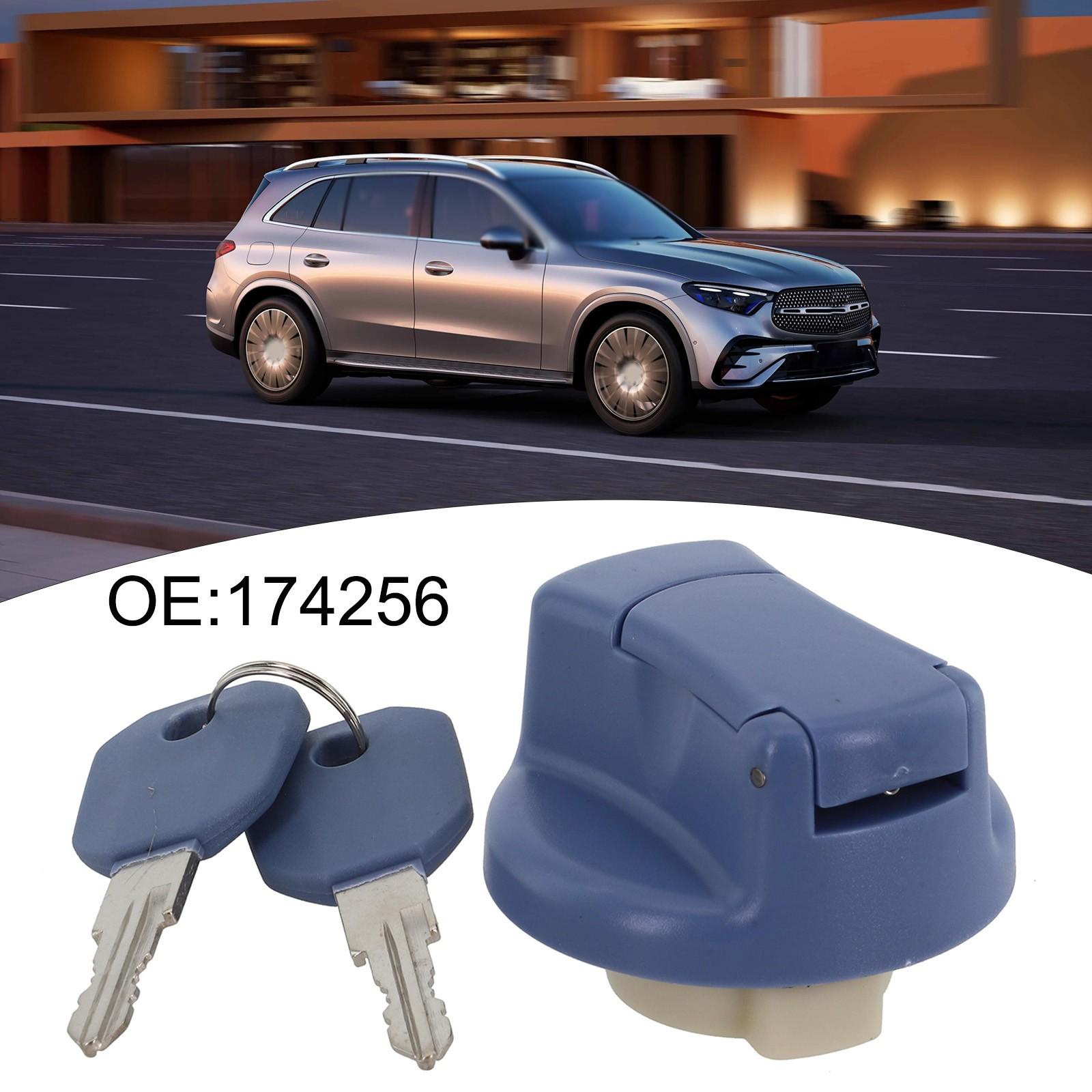 Truck Locking Fuel Cover 40mm Blue Compatible with For Mercedes For DAF For MAN