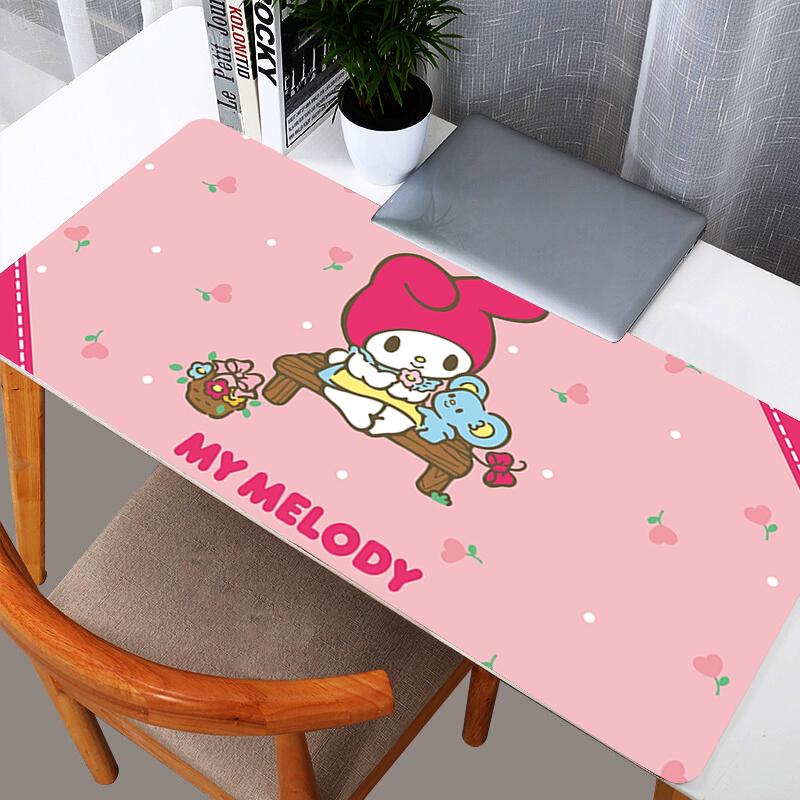 My Melody 90x40cm Mouse Pad durable Gamer Large Computer Notebook Pc Mousepad Carpet Gaming Accessories Keyboard Desk Mat