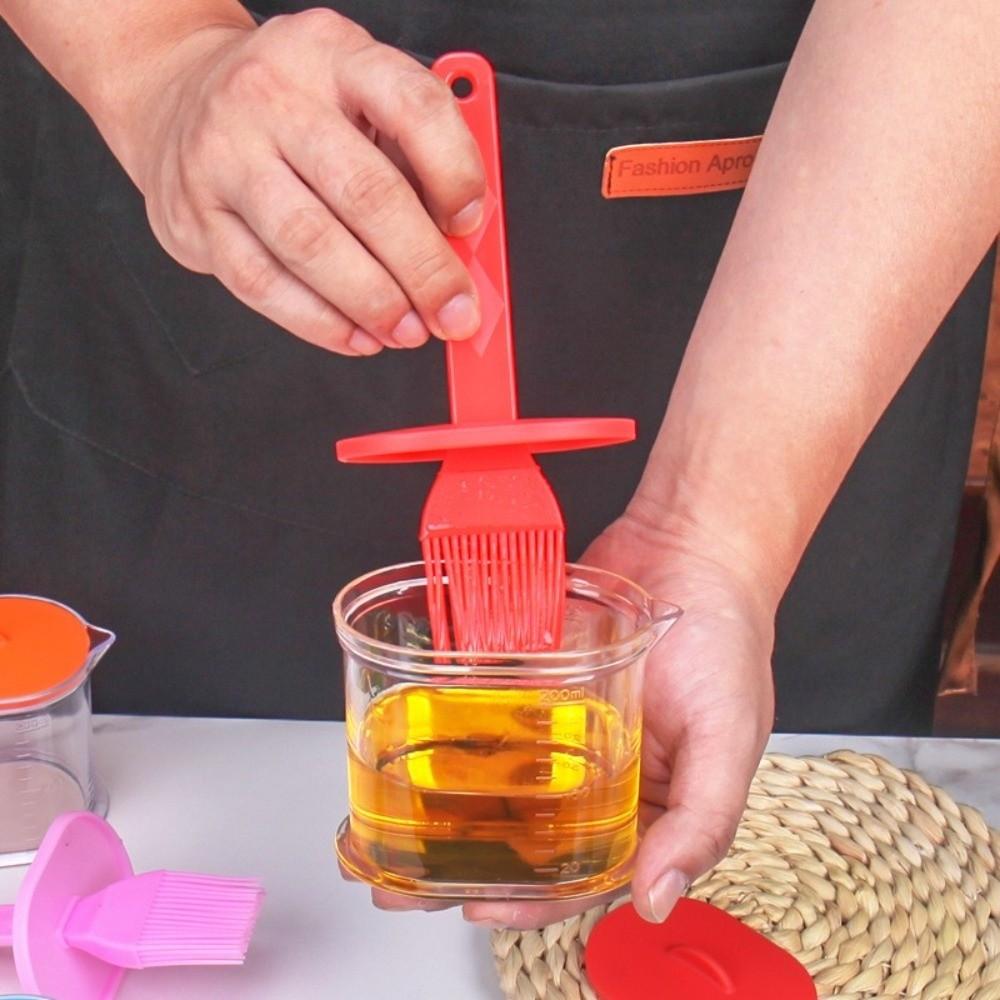 Non-Slip Handle Sauce Application Brush Heat Resistant Oil Brush  Pancake Making