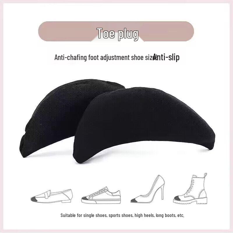 

Adjustable Toe Filler and Forefoot Pad for High Heels - Soft, Thickened Anti-Pain Half Size Cushion for Men & Women